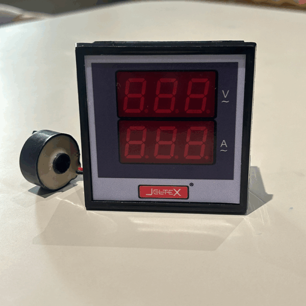 DVM 7212 – 3 Phase Digital Volt & Amp Meter with CT | Panel Mount | 600V AC Sensing - Image 2