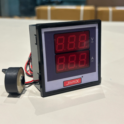 DVM 7212 – 3 Phase Digital Volt & Amp Meter with CT | Panel Mount | 600V AC Sensing