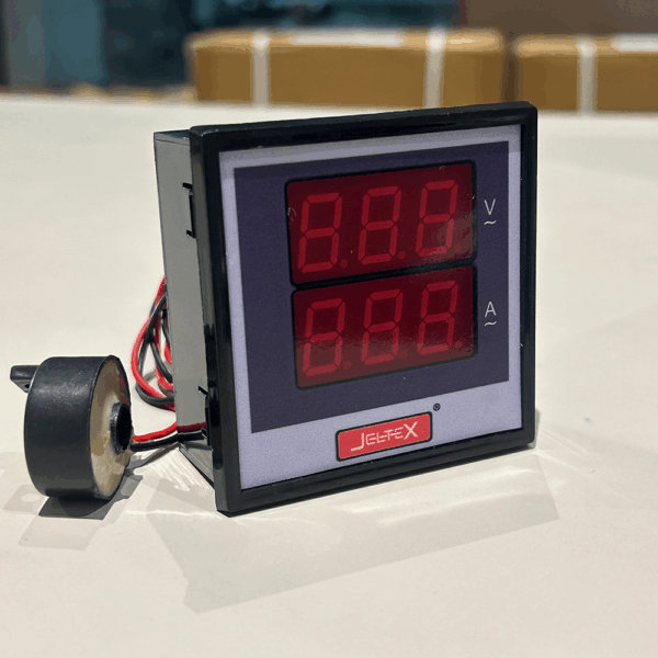 DVM 7212 – 3 Phase Digital Volt & Amp Meter with CT | Panel Mount | 600V AC Sensing